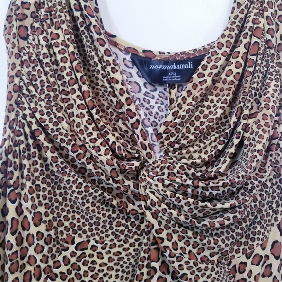 Norma Kamali Leopard Print Sleeveless Dress - Picture 4 of 12